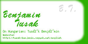 benjamin tusak business card